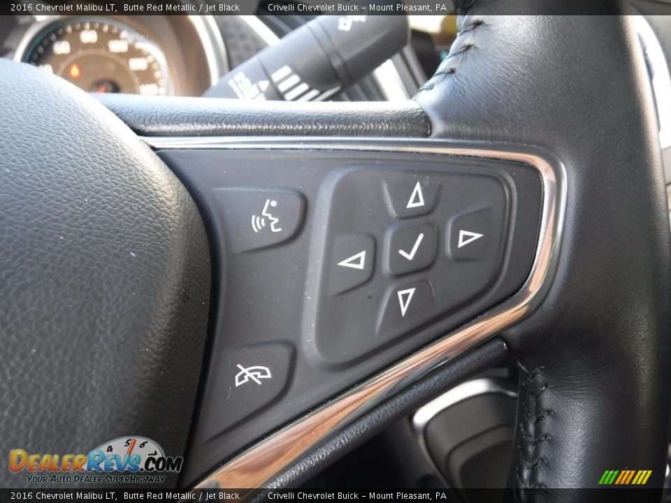 2016 Chevrolet Malibu LT Butte Red Metallic / Jet Black Photo #25