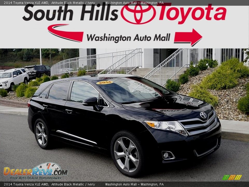 2014 Toyota Venza XLE AWD Attitude Black Metallic / Ivory Photo #1