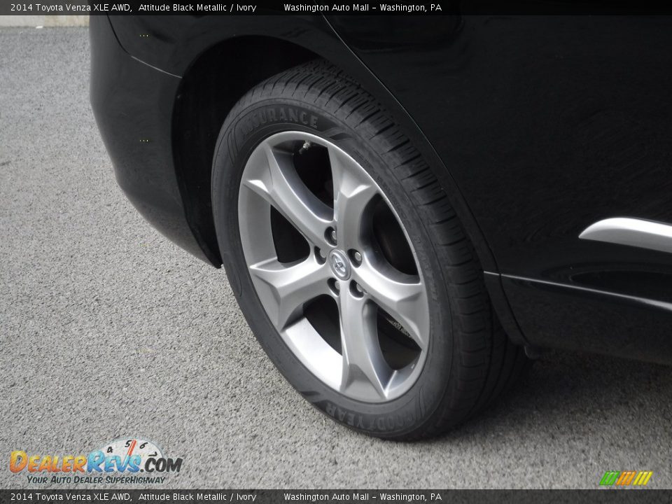 2014 Toyota Venza XLE AWD Attitude Black Metallic / Ivory Photo #3