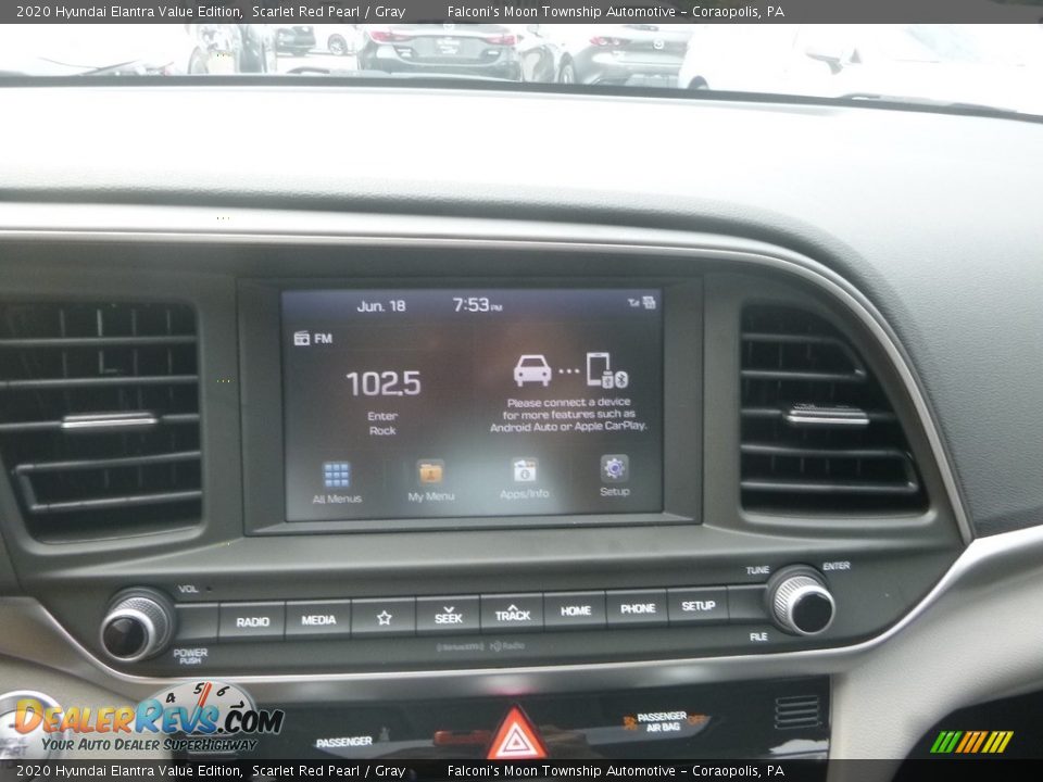 2020 Hyundai Elantra Value Edition Scarlet Red Pearl / Gray Photo #14