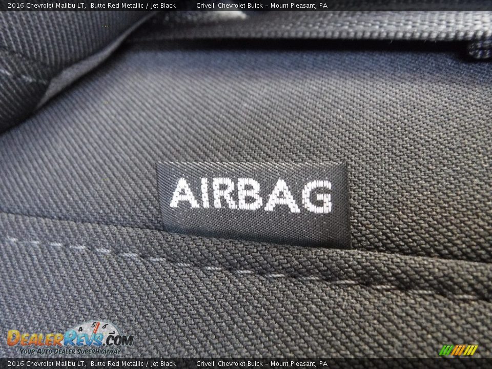 2016 Chevrolet Malibu LT Butte Red Metallic / Jet Black Photo #30