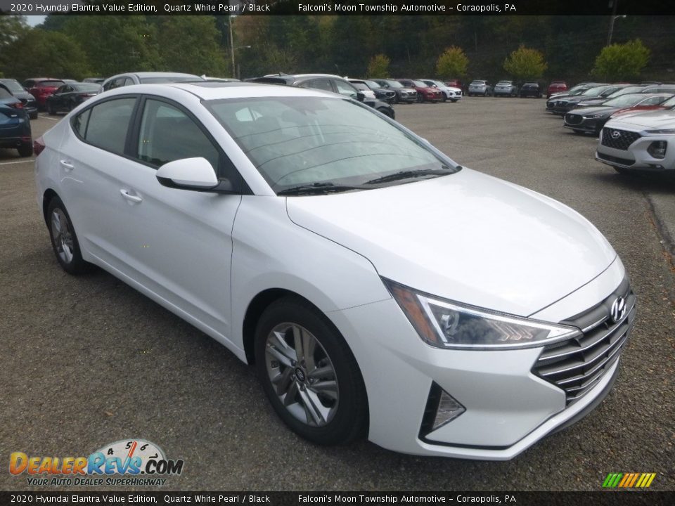 2020 Hyundai Elantra Value Edition Quartz White Pearl / Black Photo #3