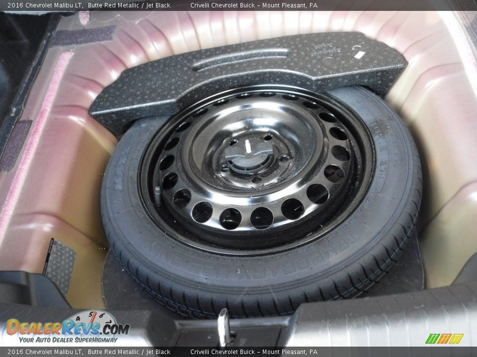 2016 Chevrolet Malibu LT Butte Red Metallic / Jet Black Photo #32