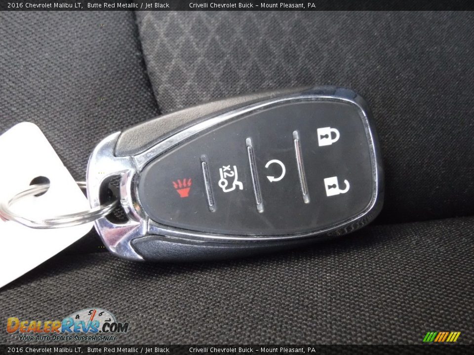 2016 Chevrolet Malibu LT Butte Red Metallic / Jet Black Photo #34
