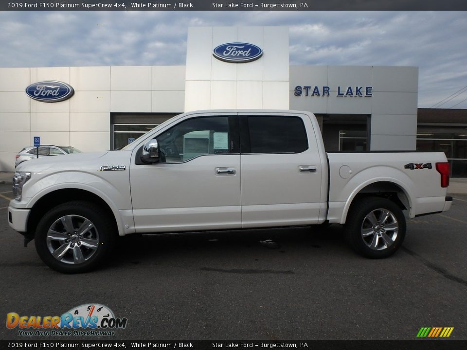 2019 Ford F150 Platinum SuperCrew 4x4 White Platinum / Black Photo #1