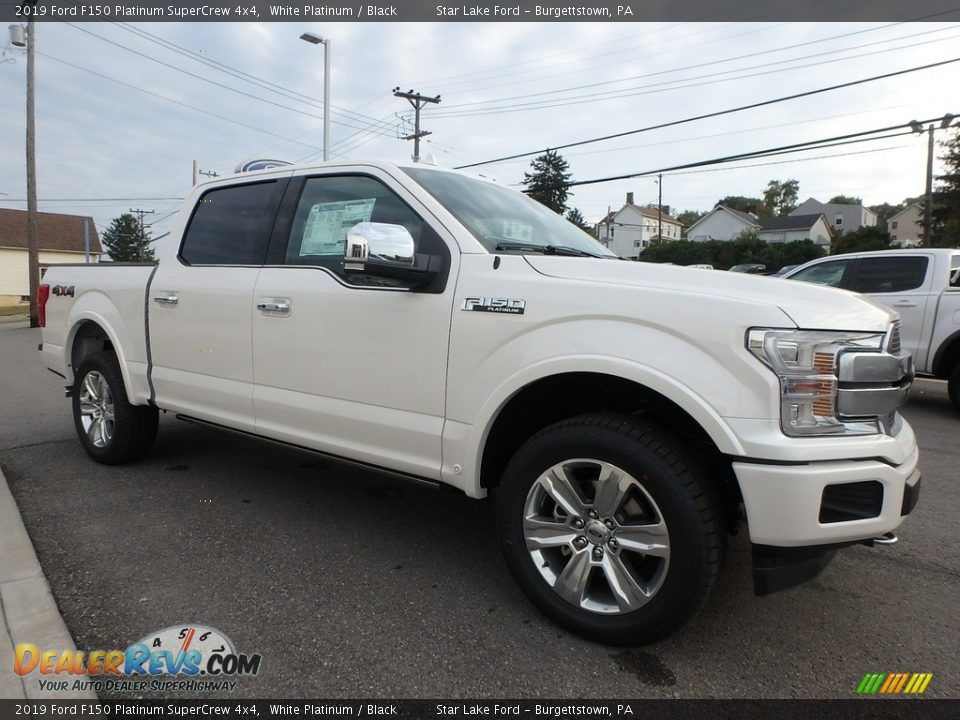 2019 Ford F150 Platinum SuperCrew 4x4 White Platinum / Black Photo #3
