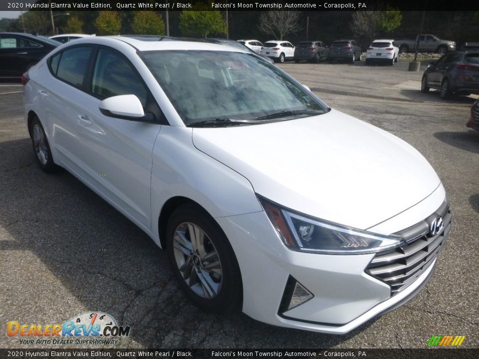 2020 Hyundai Elantra Value Edition Quartz White Pearl / Black Photo #3