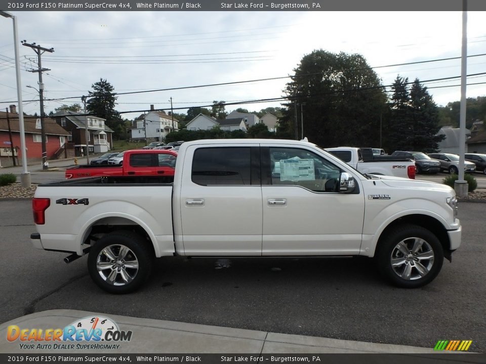 2019 Ford F150 Platinum SuperCrew 4x4 White Platinum / Black Photo #4