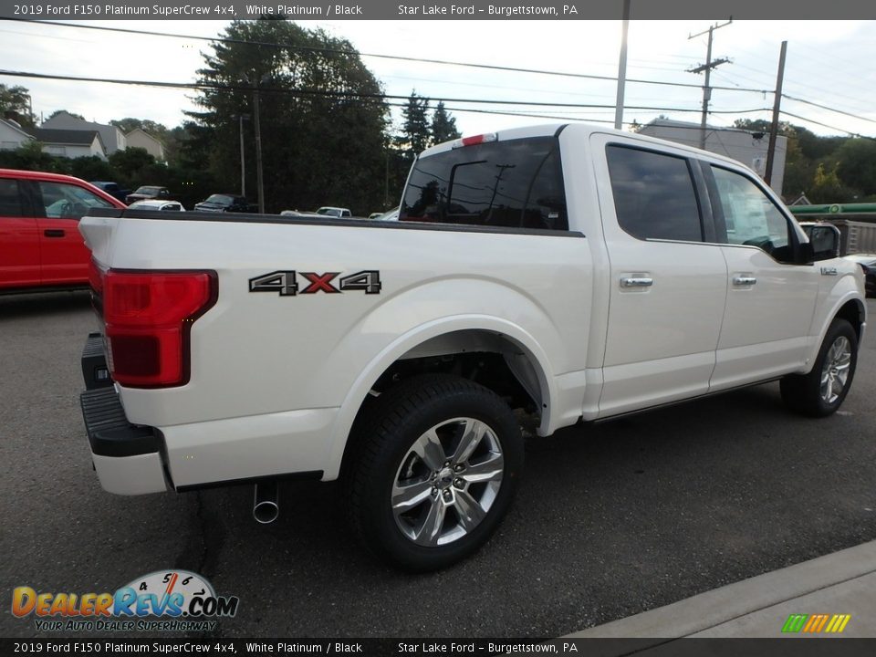 2019 Ford F150 Platinum SuperCrew 4x4 White Platinum / Black Photo #5