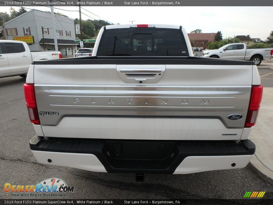2019 Ford F150 Platinum SuperCrew 4x4 White Platinum / Black Photo #6