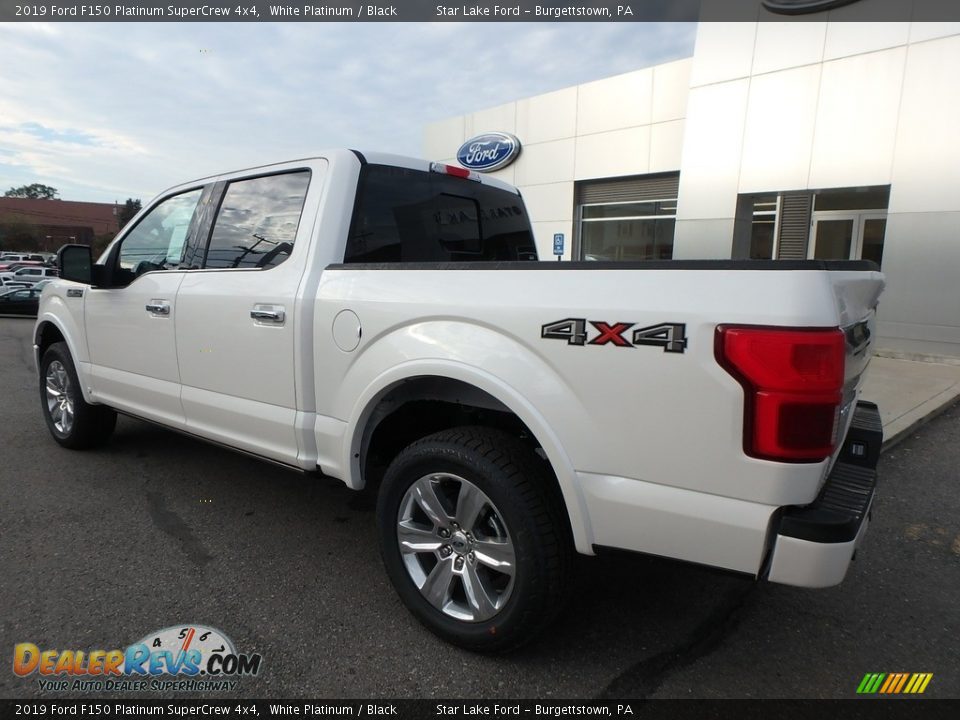2019 Ford F150 Platinum SuperCrew 4x4 White Platinum / Black Photo #7