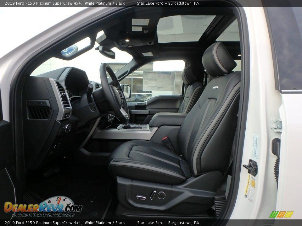 2019 Ford F150 Platinum SuperCrew 4x4 White Platinum / Black Photo #10