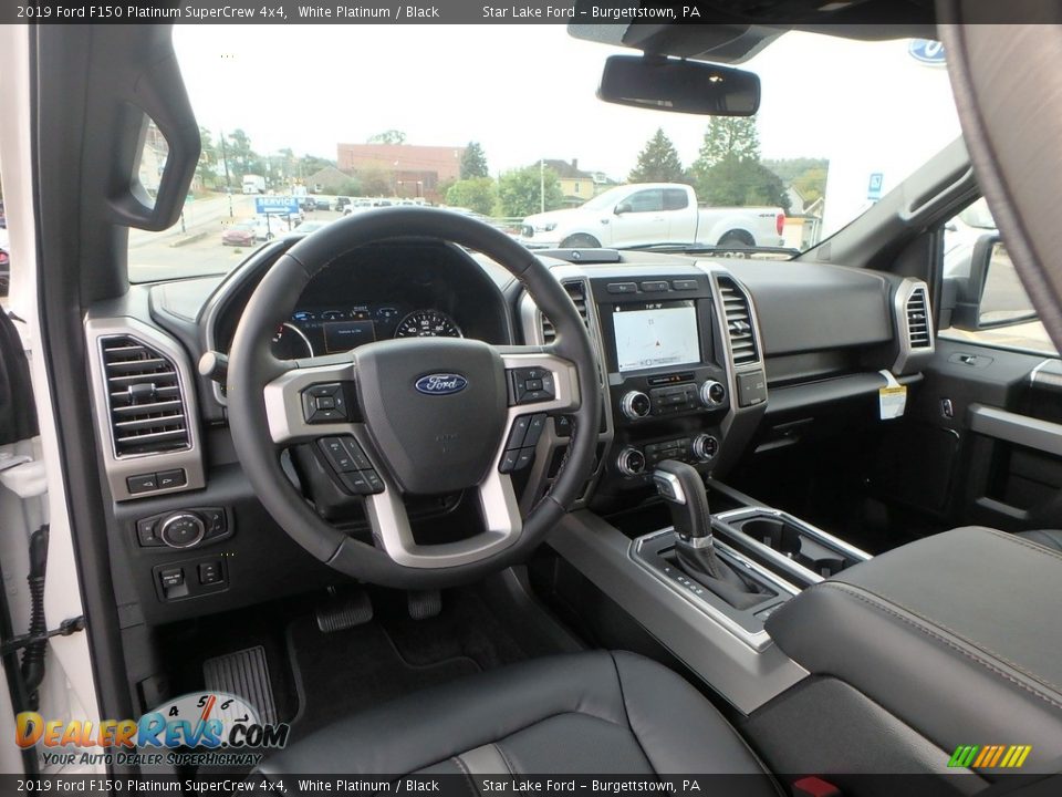 2019 Ford F150 Platinum SuperCrew 4x4 White Platinum / Black Photo #12
