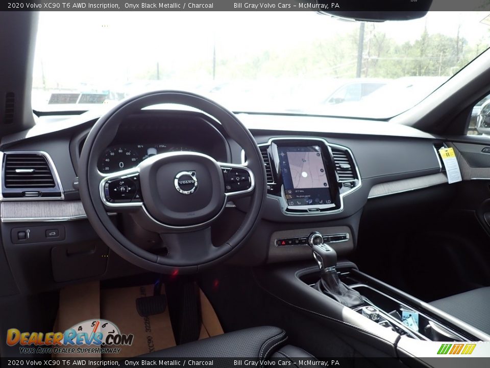 Charcoal Interior - 2020 Volvo XC90 T6 AWD Inscription Photo #9