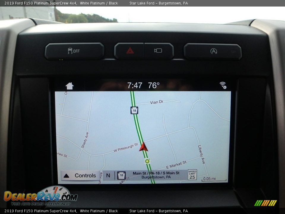 2019 Ford F150 Platinum SuperCrew 4x4 White Platinum / Black Photo #19
