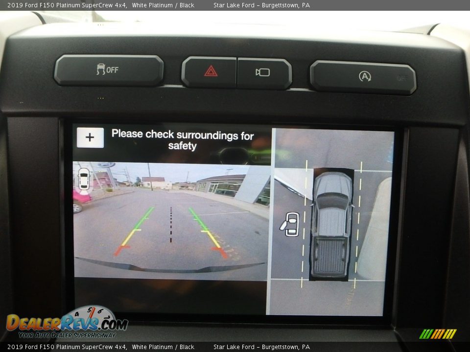 2019 Ford F150 Platinum SuperCrew 4x4 White Platinum / Black Photo #20