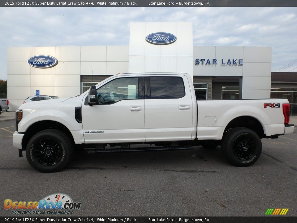 2019 Ford F250 Super Duty Lariat Crew Cab 4x4 White Platinum / Black Photo #1