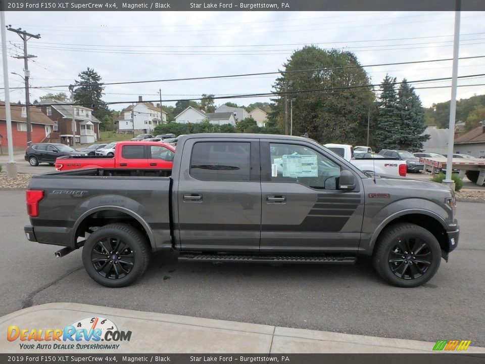 2019 Ford F150 XLT SuperCrew 4x4 Magnetic / Black Photo #4