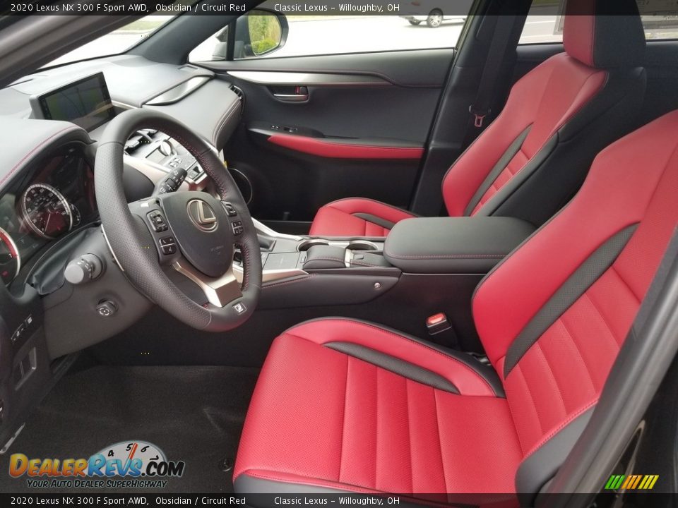 Circuit Red Interior - 2020 Lexus NX 300 F Sport AWD Photo #2