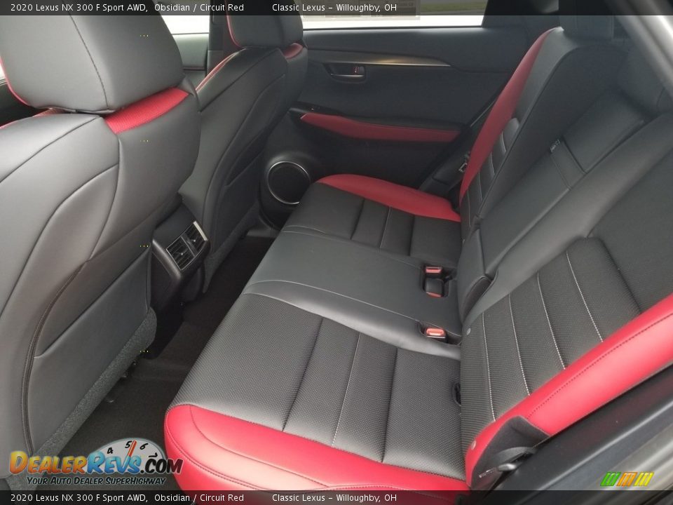 Rear Seat of 2020 Lexus NX 300 F Sport AWD Photo #3