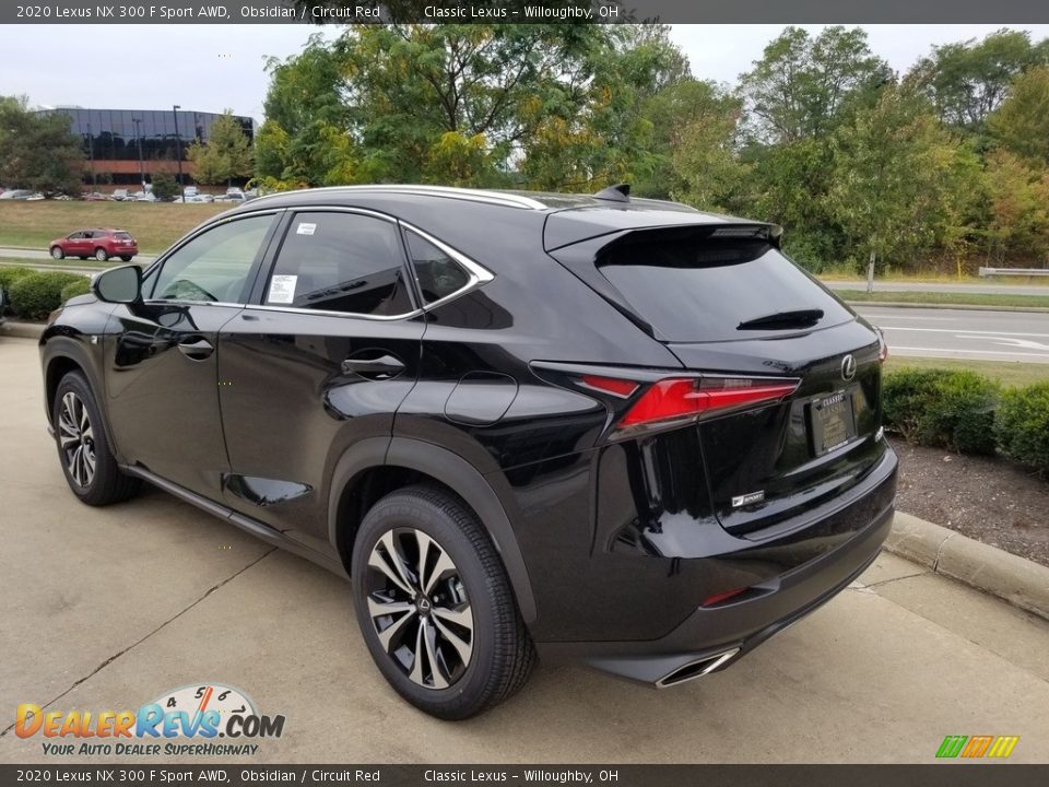 2020 Lexus NX 300 F Sport AWD Obsidian / Circuit Red Photo #4