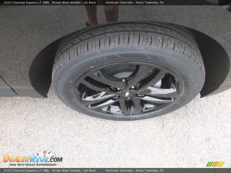 2020 Chevrolet Equinox LT AWD Mosaic Black Metallic / Jet Black Photo #9