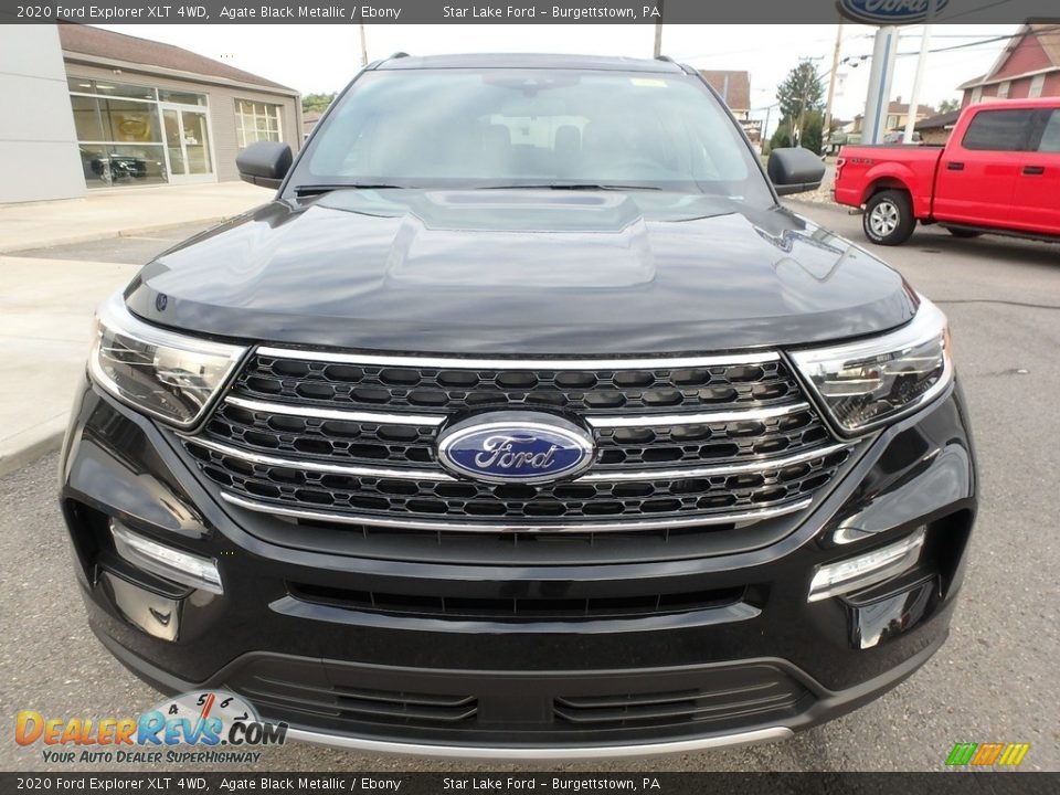 2020 Ford Explorer XLT 4WD Agate Black Metallic / Ebony Photo #2