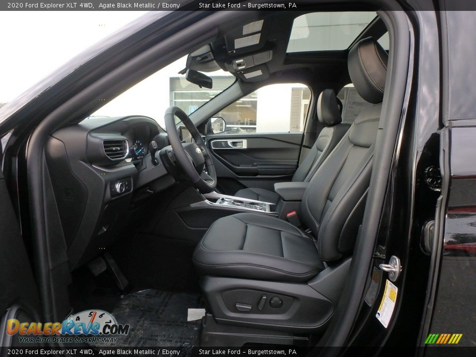 2020 Ford Explorer XLT 4WD Agate Black Metallic / Ebony Photo #11