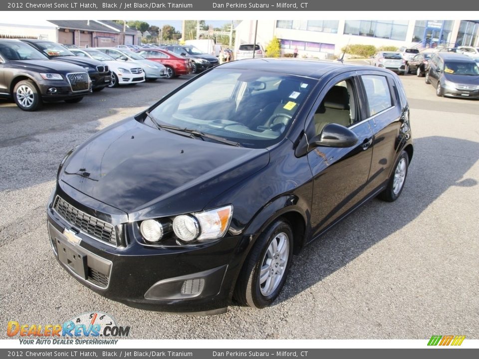 2012 Chevrolet Sonic LT Hatch Black / Jet Black/Dark Titanium Photo #1