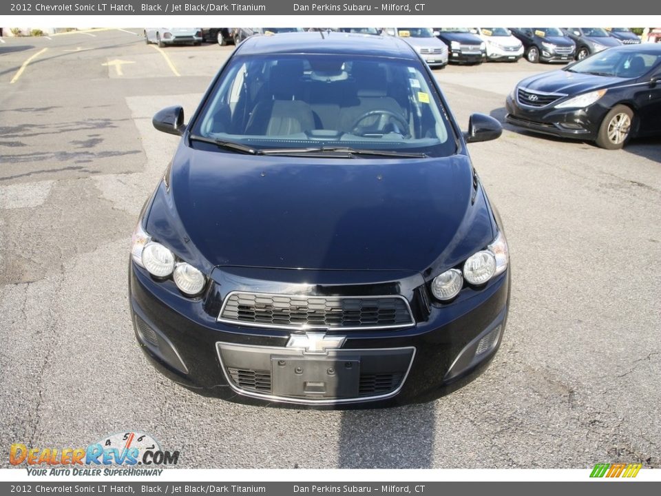 2012 Chevrolet Sonic LT Hatch Black / Jet Black/Dark Titanium Photo #2