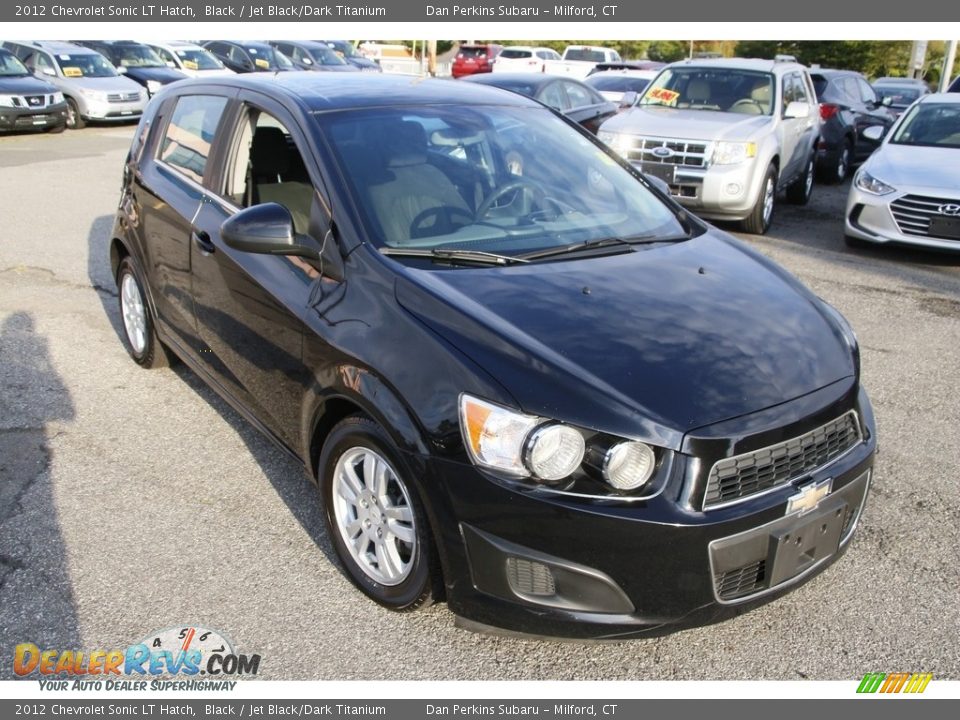 2012 Chevrolet Sonic LT Hatch Black / Jet Black/Dark Titanium Photo #3