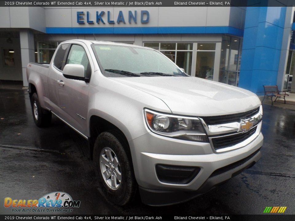 2019 Chevrolet Colorado WT Extended Cab 4x4 Silver Ice Metallic / Jet Black/Dark Ash Photo #3