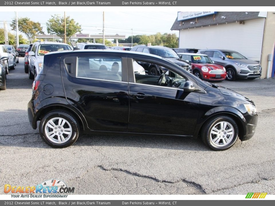 2012 Chevrolet Sonic LT Hatch Black / Jet Black/Dark Titanium Photo #4