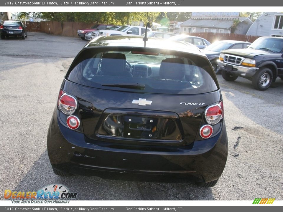 2012 Chevrolet Sonic LT Hatch Black / Jet Black/Dark Titanium Photo #6
