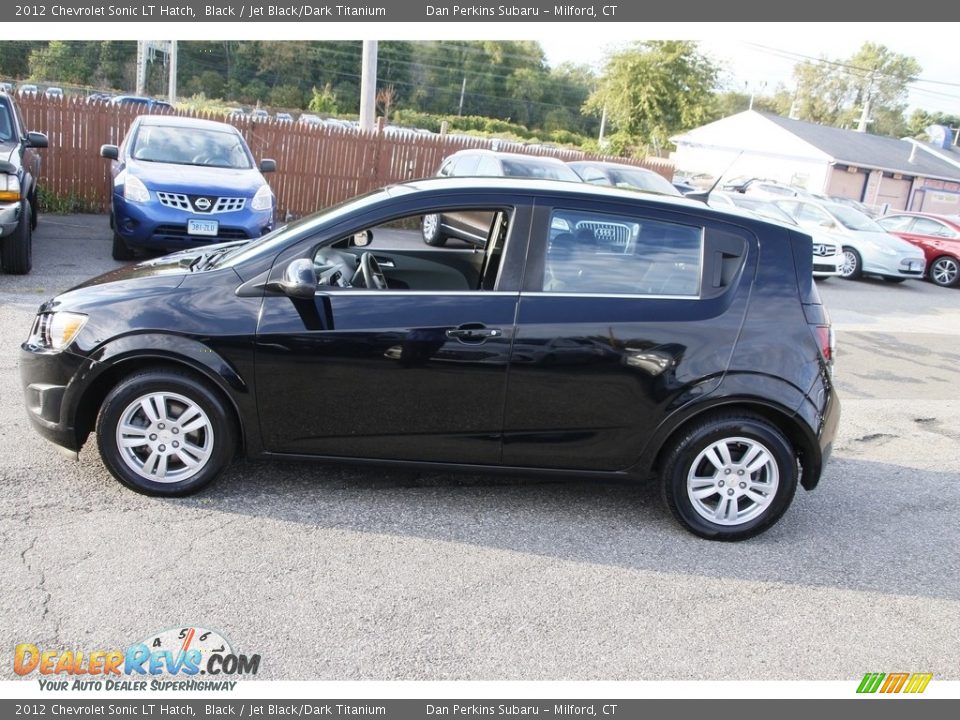 2012 Chevrolet Sonic LT Hatch Black / Jet Black/Dark Titanium Photo #8