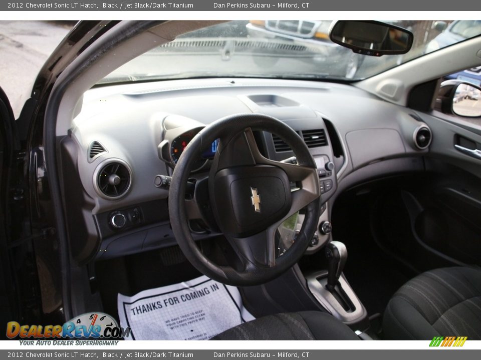 2012 Chevrolet Sonic LT Hatch Black / Jet Black/Dark Titanium Photo #10