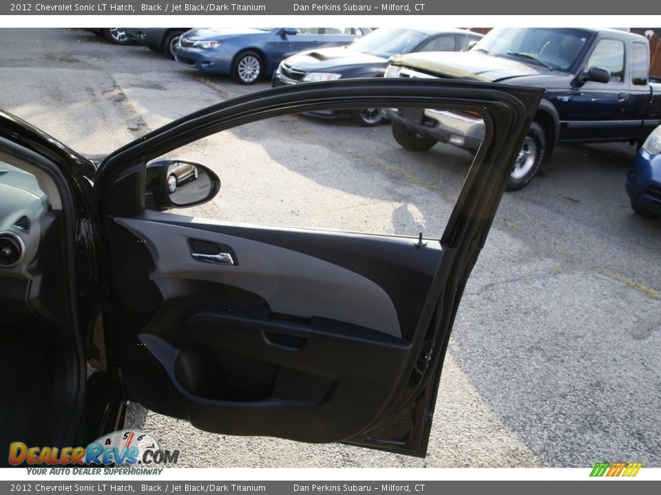 2012 Chevrolet Sonic LT Hatch Black / Jet Black/Dark Titanium Photo #16