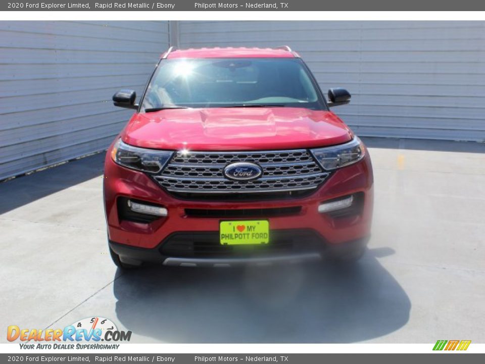 2020 Ford Explorer Limited Rapid Red Metallic / Ebony Photo #3