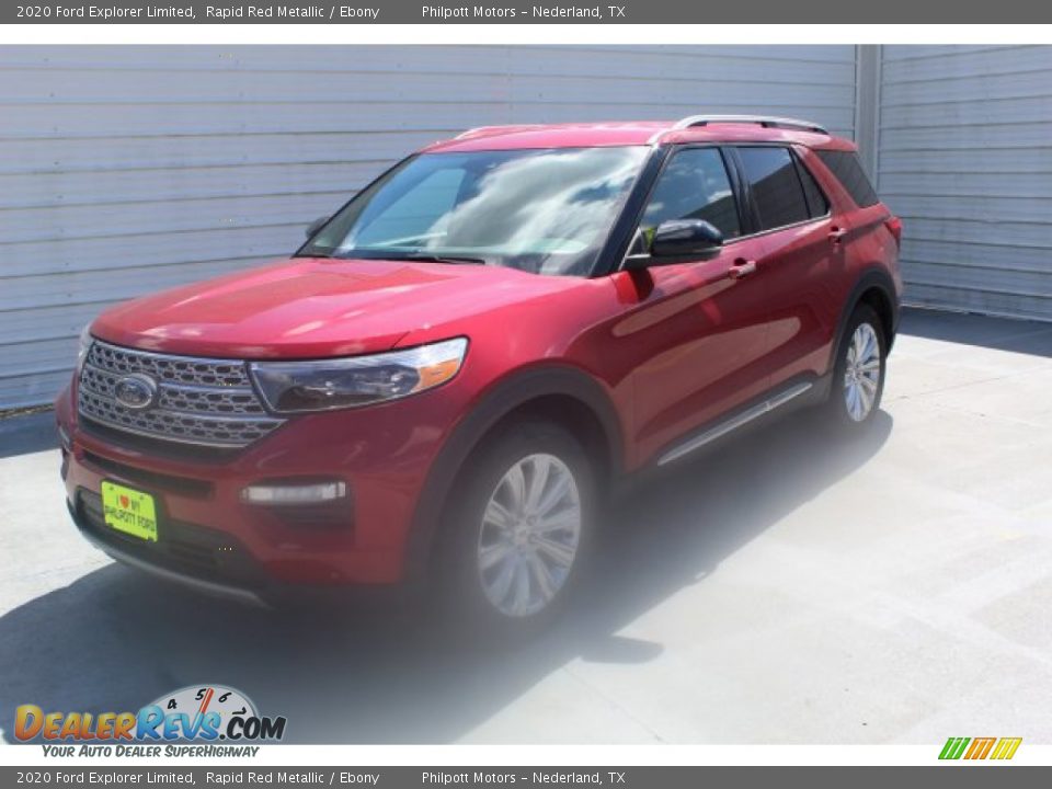 2020 Ford Explorer Limited Rapid Red Metallic / Ebony Photo #4