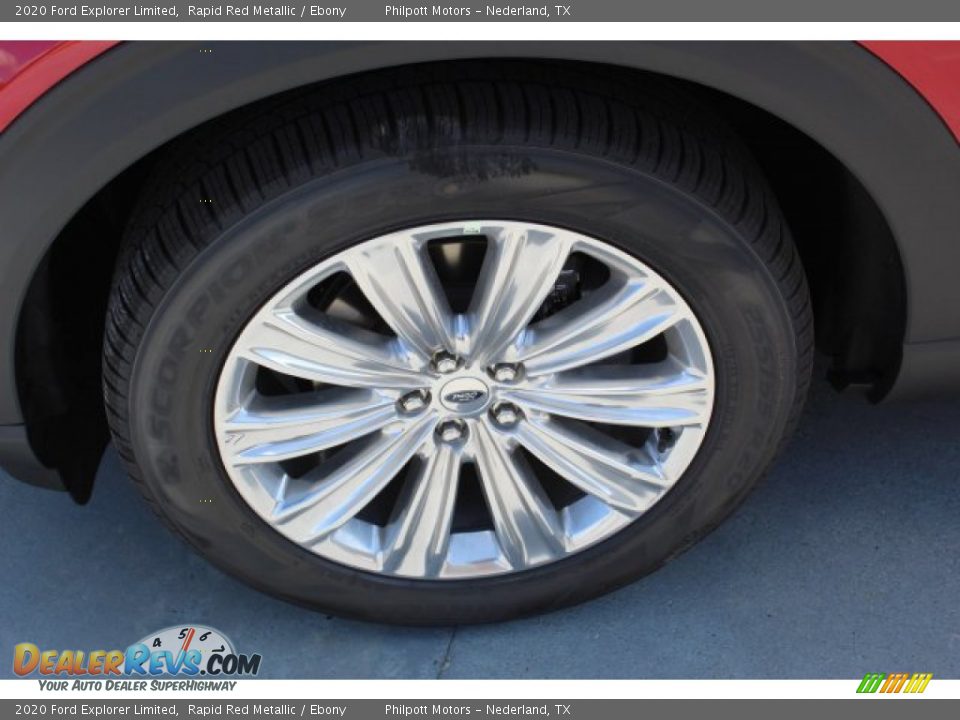 2020 Ford Explorer Limited Rapid Red Metallic / Ebony Photo #5