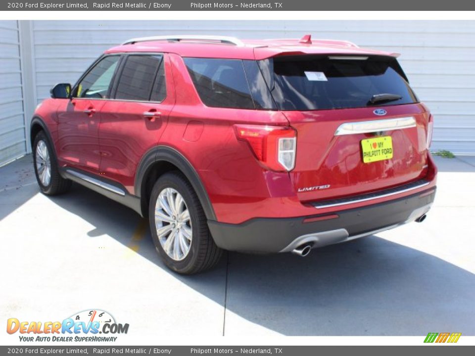 2020 Ford Explorer Limited Rapid Red Metallic / Ebony Photo #6