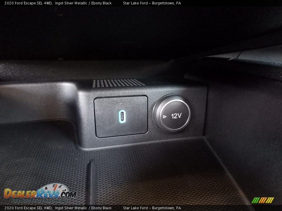 2020 Ford Escape SEL 4WD Ingot Silver Metallic / Ebony Black Photo #17
