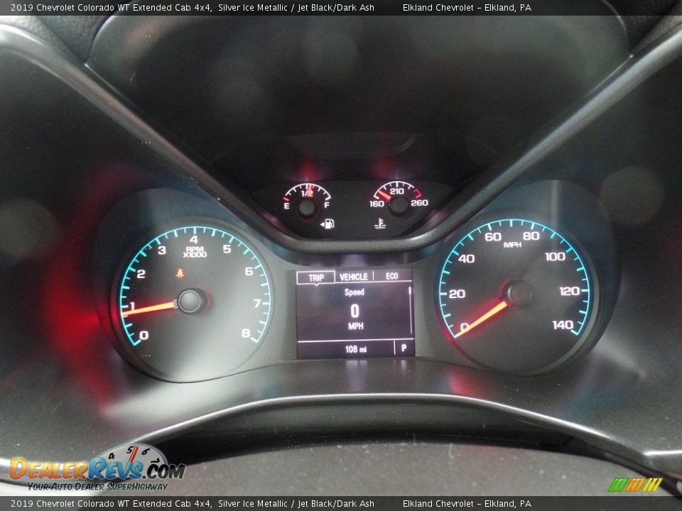 2019 Chevrolet Colorado WT Extended Cab 4x4 Silver Ice Metallic / Jet Black/Dark Ash Photo #18