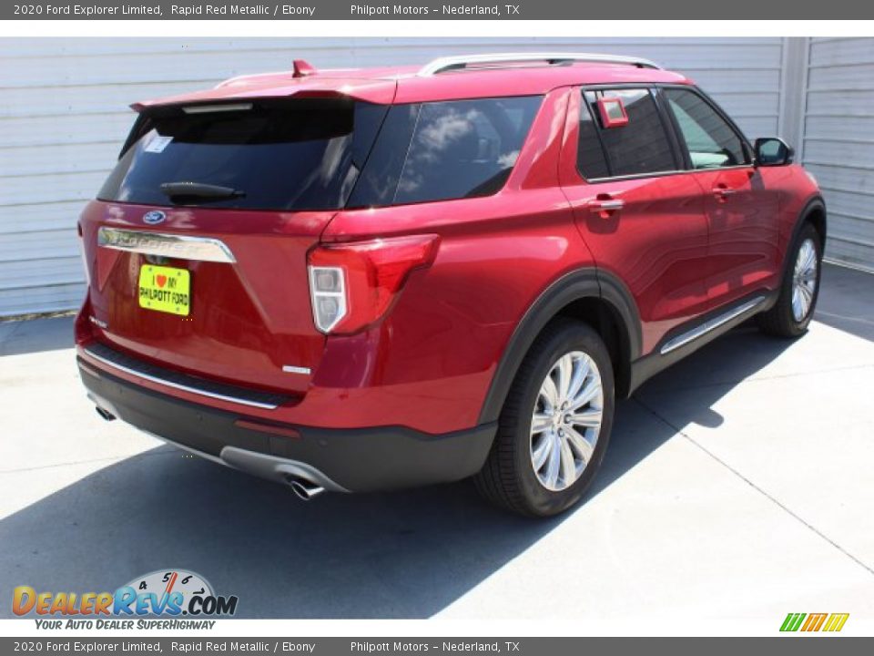2020 Ford Explorer Limited Rapid Red Metallic / Ebony Photo #8