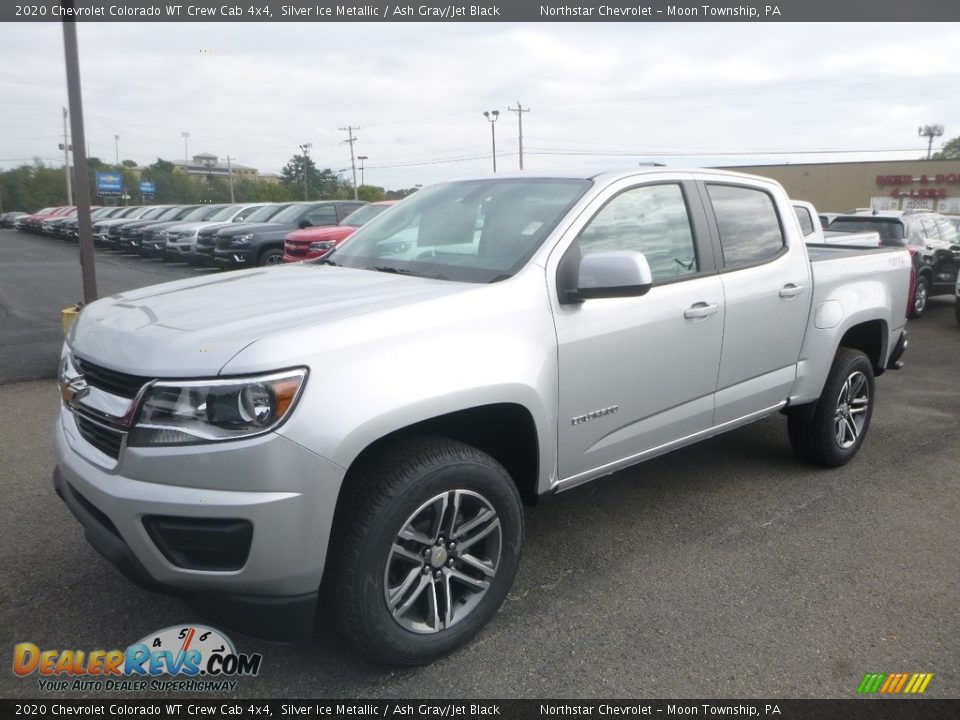 2020 Chevrolet Colorado WT Crew Cab 4x4 Silver Ice Metallic / Ash Gray/Jet Black Photo #1