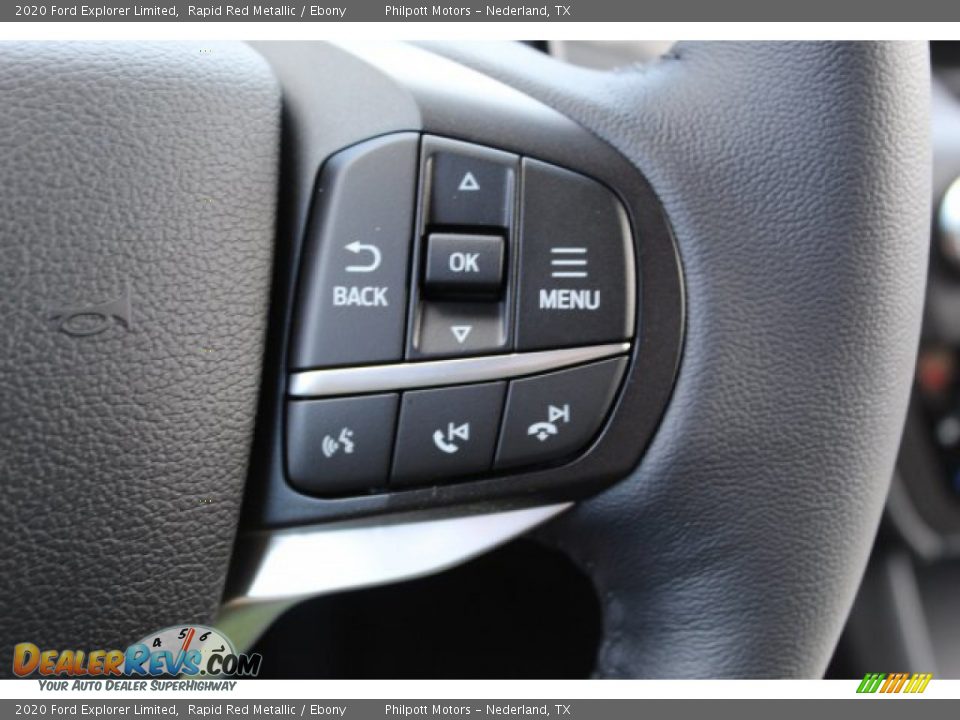 2020 Ford Explorer Limited Rapid Red Metallic / Ebony Photo #13