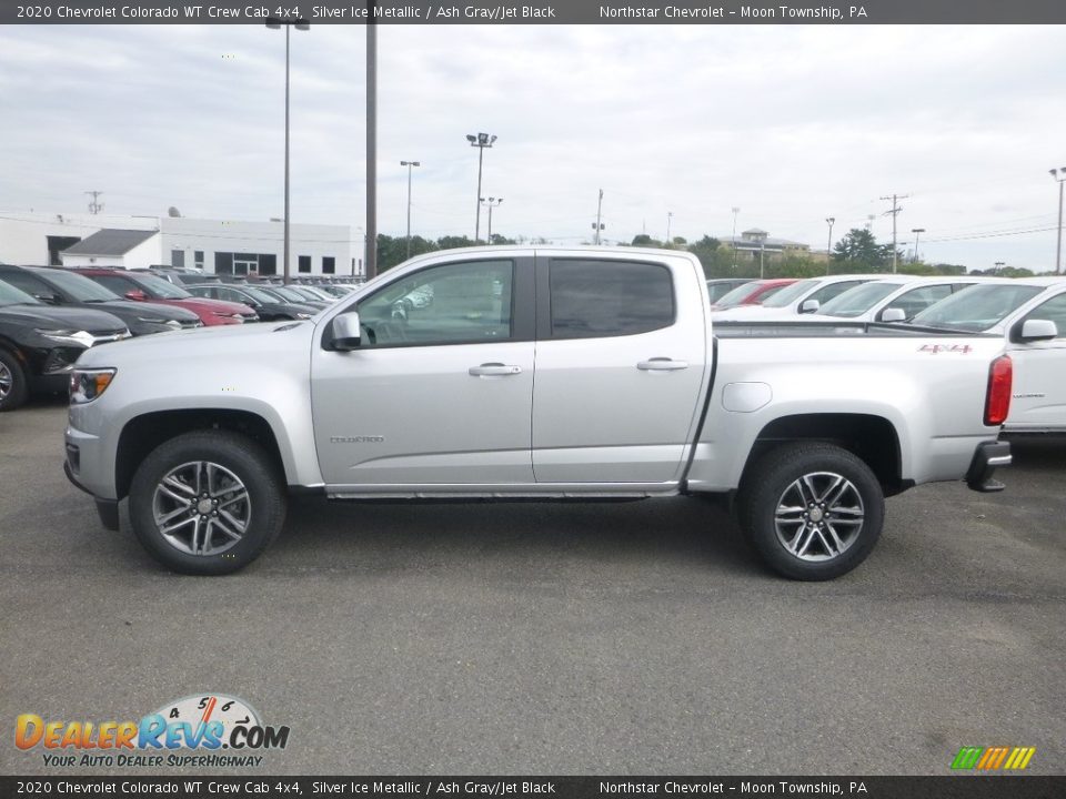 2020 Chevrolet Colorado WT Crew Cab 4x4 Silver Ice Metallic / Ash Gray/Jet Black Photo #2