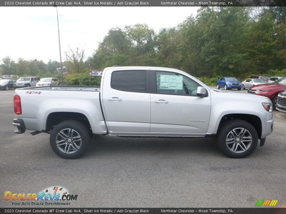 2020 Chevrolet Colorado WT Crew Cab 4x4 Silver Ice Metallic / Ash Gray/Jet Black Photo #6