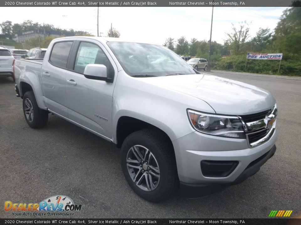 2020 Chevrolet Colorado WT Crew Cab 4x4 Silver Ice Metallic / Ash Gray/Jet Black Photo #7