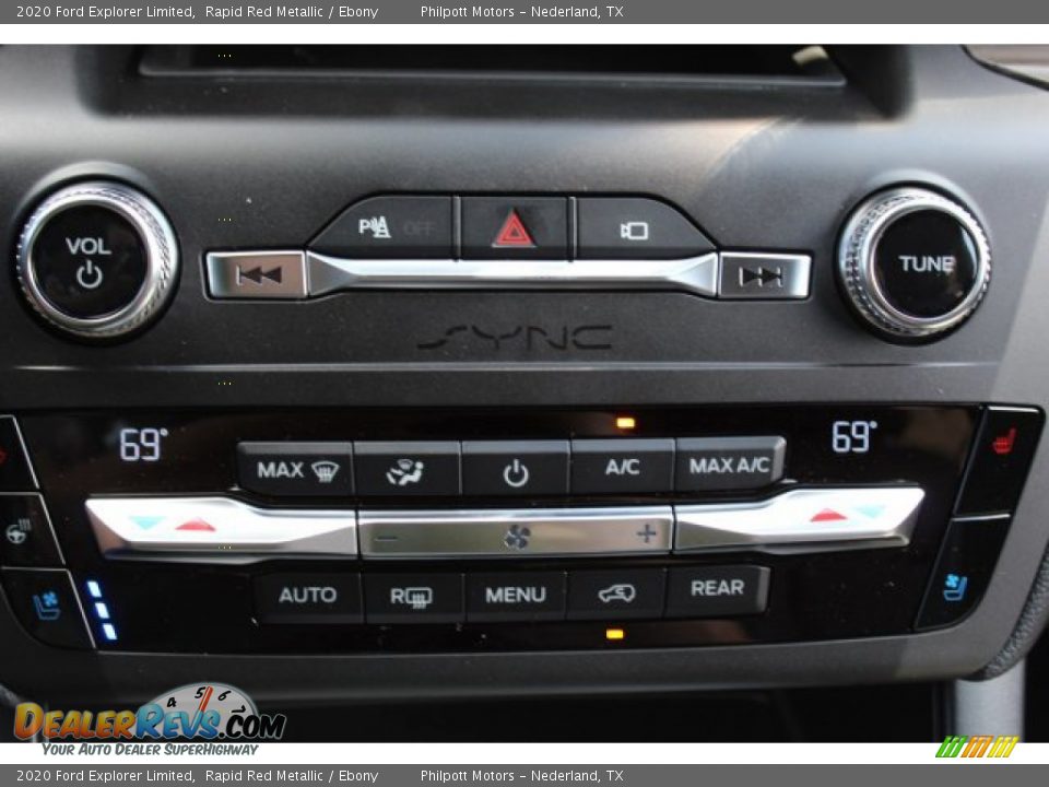 2020 Ford Explorer Limited Rapid Red Metallic / Ebony Photo #17